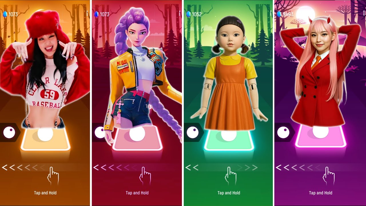 KPop Demon Hunters vs Blackpink Dance vs 2 PhutHon vs Squid Game