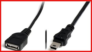 StarTech.com 1 ft Mini USB 2.0 Cable - USB A to Mini B F/M - USB cable - USB (F) to mini-USB Type B