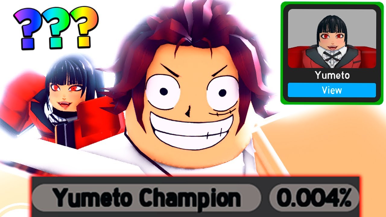 GIREI o NOVO CHAMPION SECRETO YUMETO de 0,004% O MAIS QUEBRADO do UPDATE do ANIME FIGHTING SIMULATOR