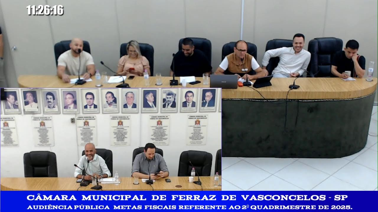 Audiência pública Metas Fiscais referente ao 2º Quadrimestre de 2025.