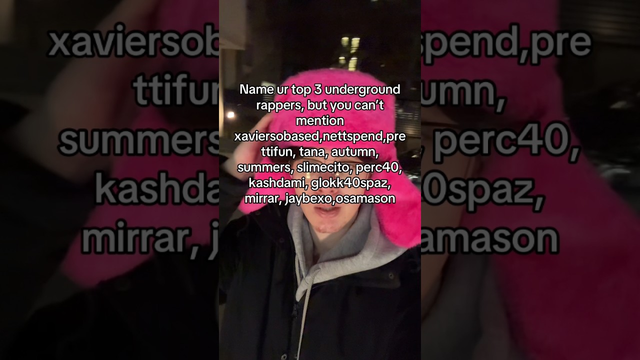 Name ur top 3 rappers, but... 