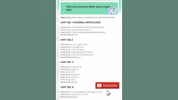 10th General Math Guess Paper 2023 | 10th class general math guess paper 2023 #10thclass