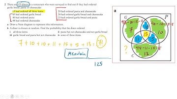 IAL Mathematics (Statistics 1) Chapter 4 probability (with Venn Diagram 3 categories)