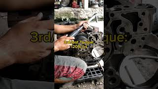 isuzu 4hl1 tightening main cap bolt|| torque specs