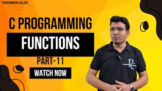 C Programming Tutorial - Part 12 | Understanding Functions: Declare, Define, and Call