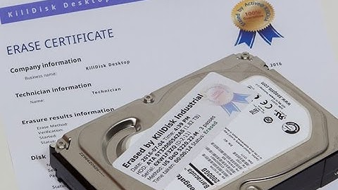 KillDisk Systems - Certificates Labels & Reporting