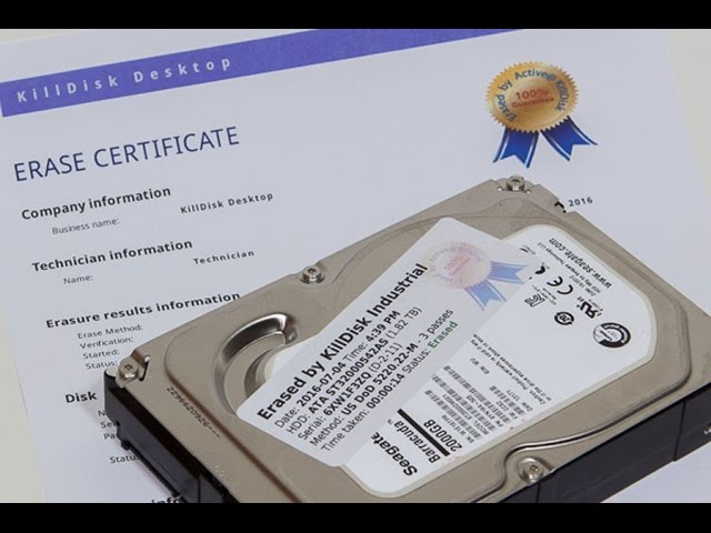 Fonetik Klappe mangel KillDisk Systems - Certificates Labels & Reporting - YouTube