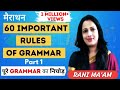 Marathon Of All Important Rules Of Grammar  (2021) || Part 1 || English With Rani Ma'am