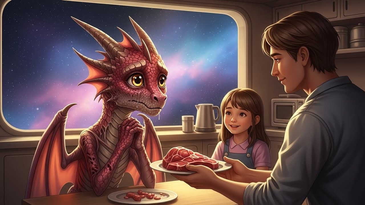 The Starving Dragon Princess Lost All Hope—Until a Human Single Dad Cooked Her First Real Meal | HFY