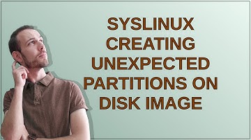 Unix: syslinux creating unexpected partitions on disk image