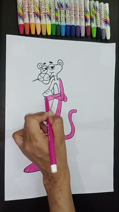 Drawing pink panther by Oscarlira