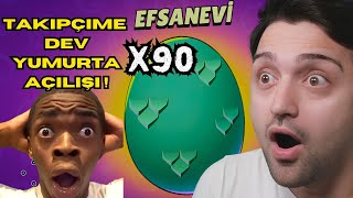 TAKİPÇİME DEV 90 CANAVAR YUMURTASI AÇILIŞI ŞOKU ! FULL MUTASYON & EFSANEVİ & KIRMIZI GODZILLA BUZZ