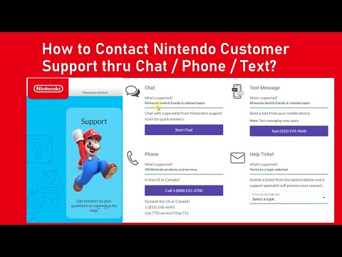 How to Contact Nintendo Customer Support thru Chat / Phone / Text?