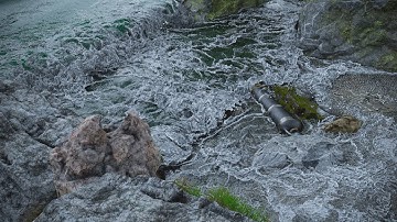 Cannon beach - Blender Flip Fluids simulation