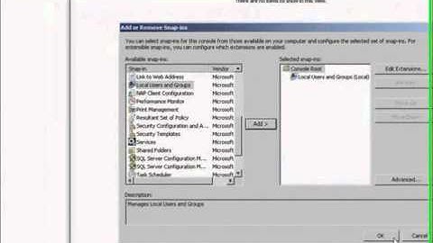Local Users and Groups