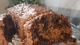 أسهل طريقة لكيك الرخامي خفيف و نجاح بكلاصاج روشي Cake marbré délicieux avec glaçage rocher