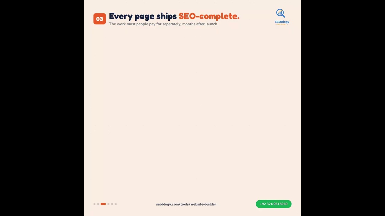 One list of services — a finished, SEO-complete website that deploys itself