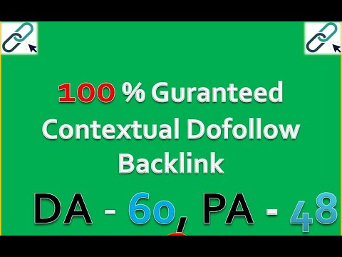 100% Guranteed Contextual Dofollow Backlink | 2020 | Techinfo academy