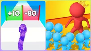 Snake Run Vs Count Master’s Adventure Gameplay walkthrough Max All level 9999 ios gameplay screenshot 3