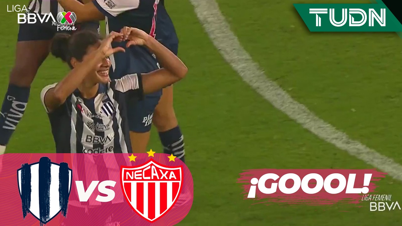 ¡Aerial Chavarín dice presente! Rayadas 7-0 Necaxa | Liga MX Femenil - Jornada 8 Apertura 2026 | TUD