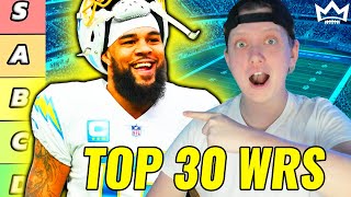 Top 30 Wide Receiver Rankings & Tiers (PPR) | 2023 Fantasy Football