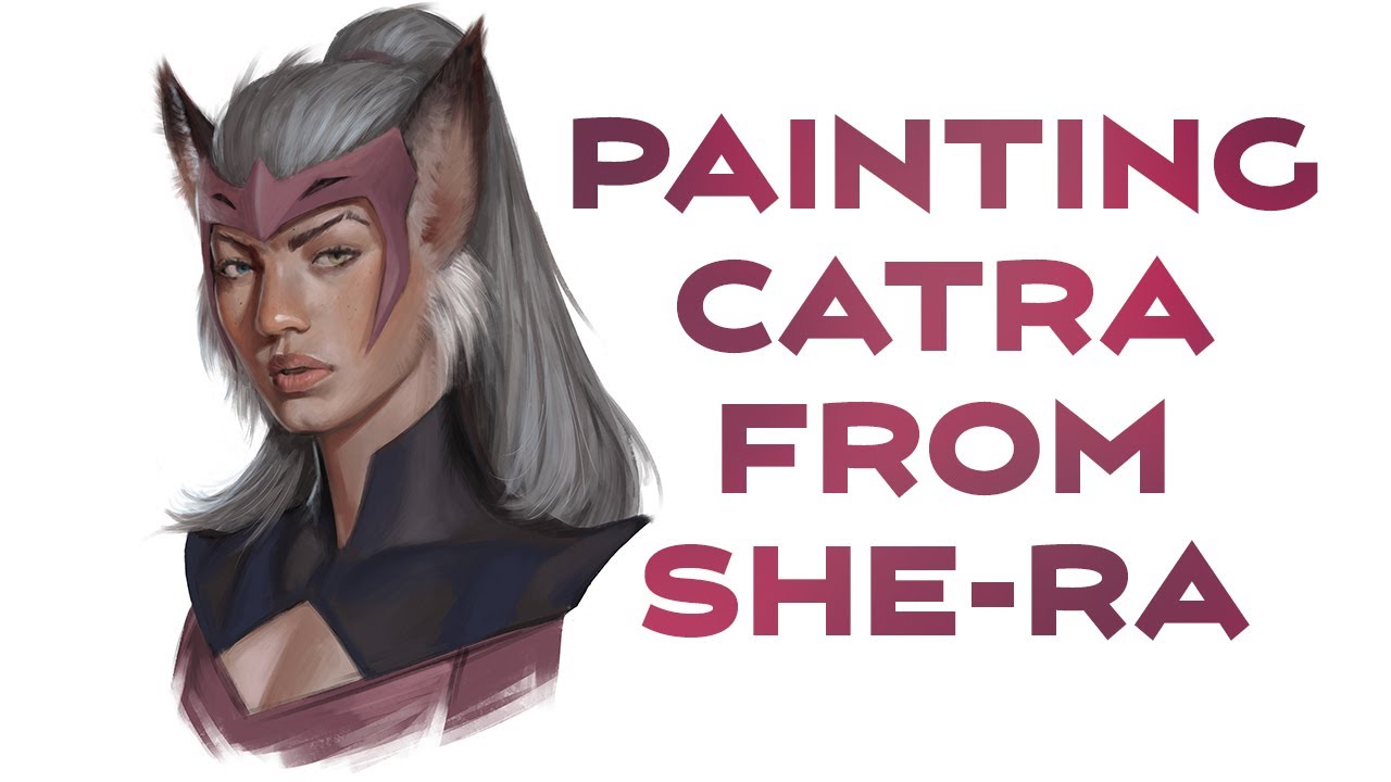 Painting portrait fan arts -  Catra from She-Ra