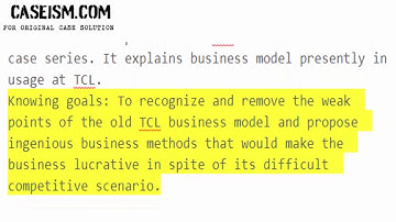 TCL-Thomson Electronics (C): New Business Model Case Study Help - Caseism.com