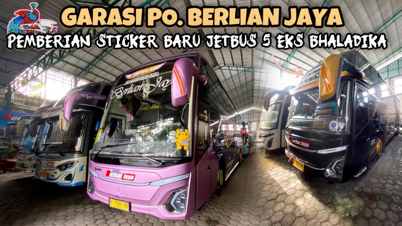 Tampilan Terbaru Jetbus 5 MHD eks Bhaladika🔥Terpasang Livery Burung Merak. Bus Wisata Pulang Garasi.