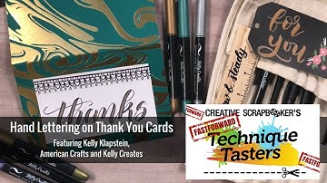 Hand Lettering on Thank You Cards - FastForward #16