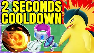 TYPHLOSION but FLAME WHEEL is always up with this MAX COOLDOWN BUILD | Pokemon Unite