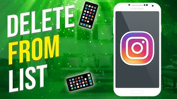 How To Delete Instagram Account From Account List