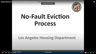 Requirements for No-Fault Evictions & Relocation Assistance