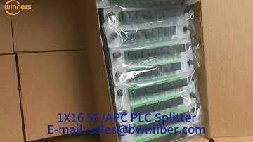 1X16 SC/APC PLC Splitter BWNFiber #bwnfiber  #plcsplitter, #opticalcablesplitter