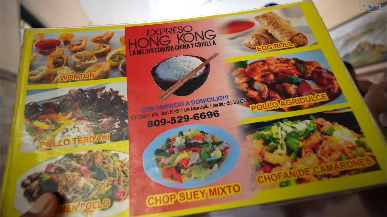 Eating at a Chinese restaurant in the Dominican Republic (Expreso Hong