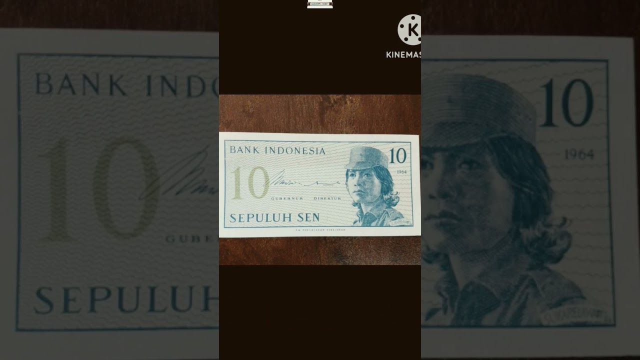 Indonesian 1964 unc 10 sen currency