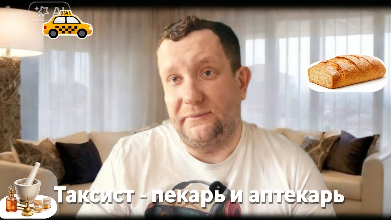 Такси и дополнительные расходы / Таксист пекарь и аптекарь без оплаты 