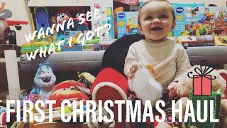 Babies First Christmas Haul - What I got for Christmas Baby Edition