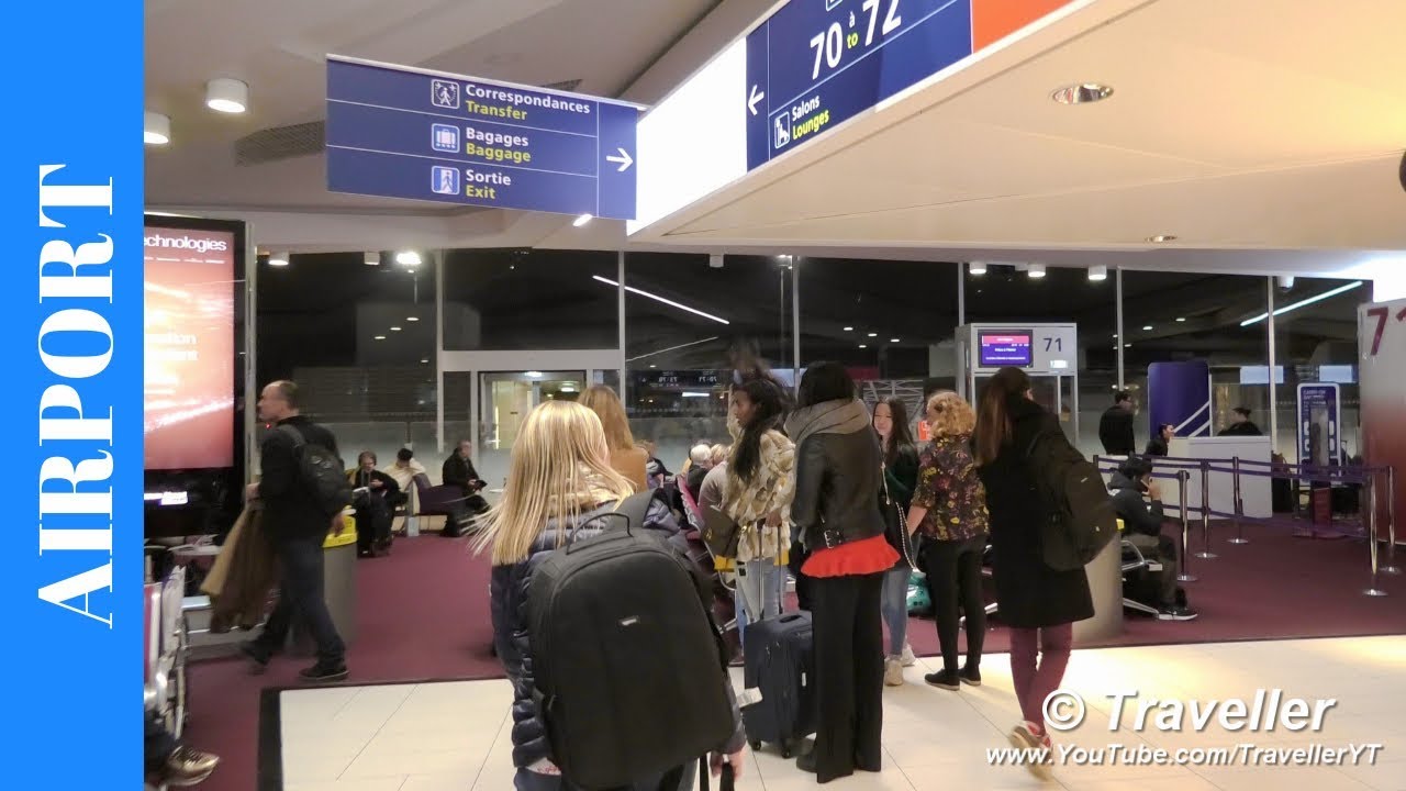 DEPARTURE FROM PARIS CHARLES DE GAULLE Airport Terminal 1 - Check-in to  Boarding Gate 