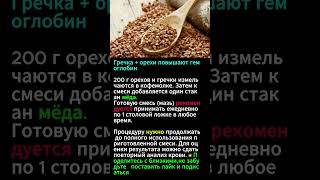 "Гречка и орехи для повышения гемоглобина – натуральный рецепт"