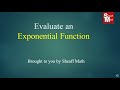 Evaluating Exponential Functions Quiz
