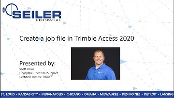 TA Trimble Access  How to create a job file 2020