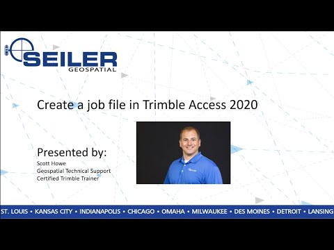 TA Trimble Access  How to create a job file 2020
