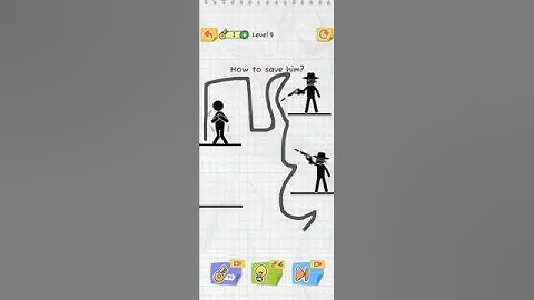 Draw 2 Save: Stickman puzzel level 9 gameplay and like subscribe 👿