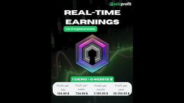 💰 Real-Time Earnings for DERO Mining!