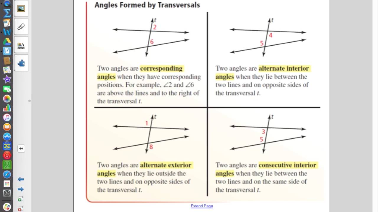 Chapter 3 Section 1 Parallel Skew Angle Pair Names YouTube Chapter 3 Section 1 Parallel Skew Angle Pair Names YouTube