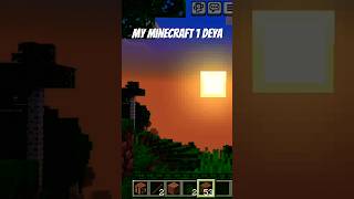 #minecraft my 1 deya in minecraft