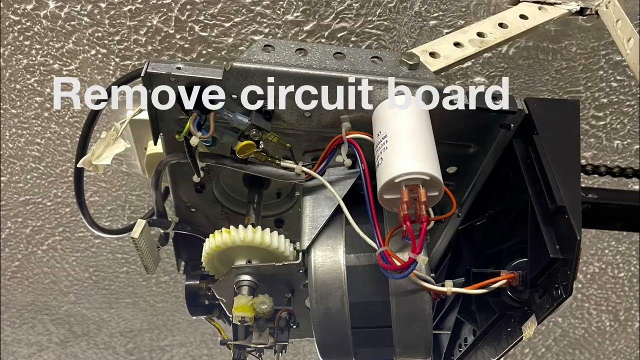 Fixed noisy buzzing Chamberlain Liftmaster garage door opener. No power