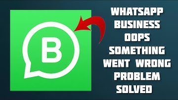 How To Solve WhatsApp Business App "Oops Something Went Wrong. Please Try Again Later" Problem