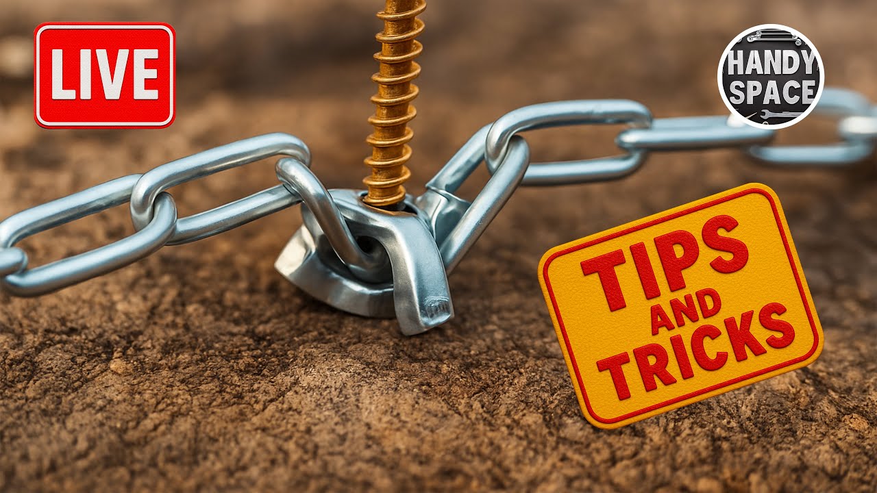 🔴 LIVE  Cleverness Overload! Drill, Fix, Attach — Workshop Tricks and Tips💡