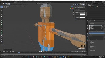 make character in blender, animate it, & import to UE4 part 2